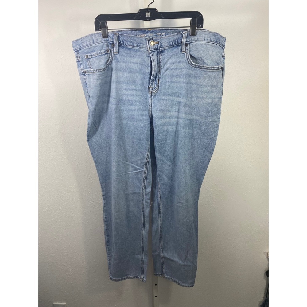 Old Navy Mens Athletic Taper Built-In Flex Light Wash Jeans 40x30 Blue Denim